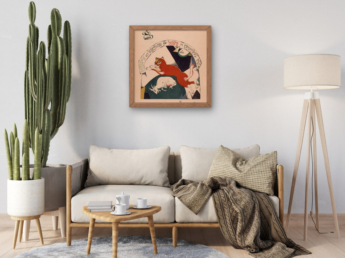The Cat Came and Devoured the Kid by Lazar Lissitzky 1919, Wall Art Print, Fine Art Reproduction, Museum Quality Decor, Poster