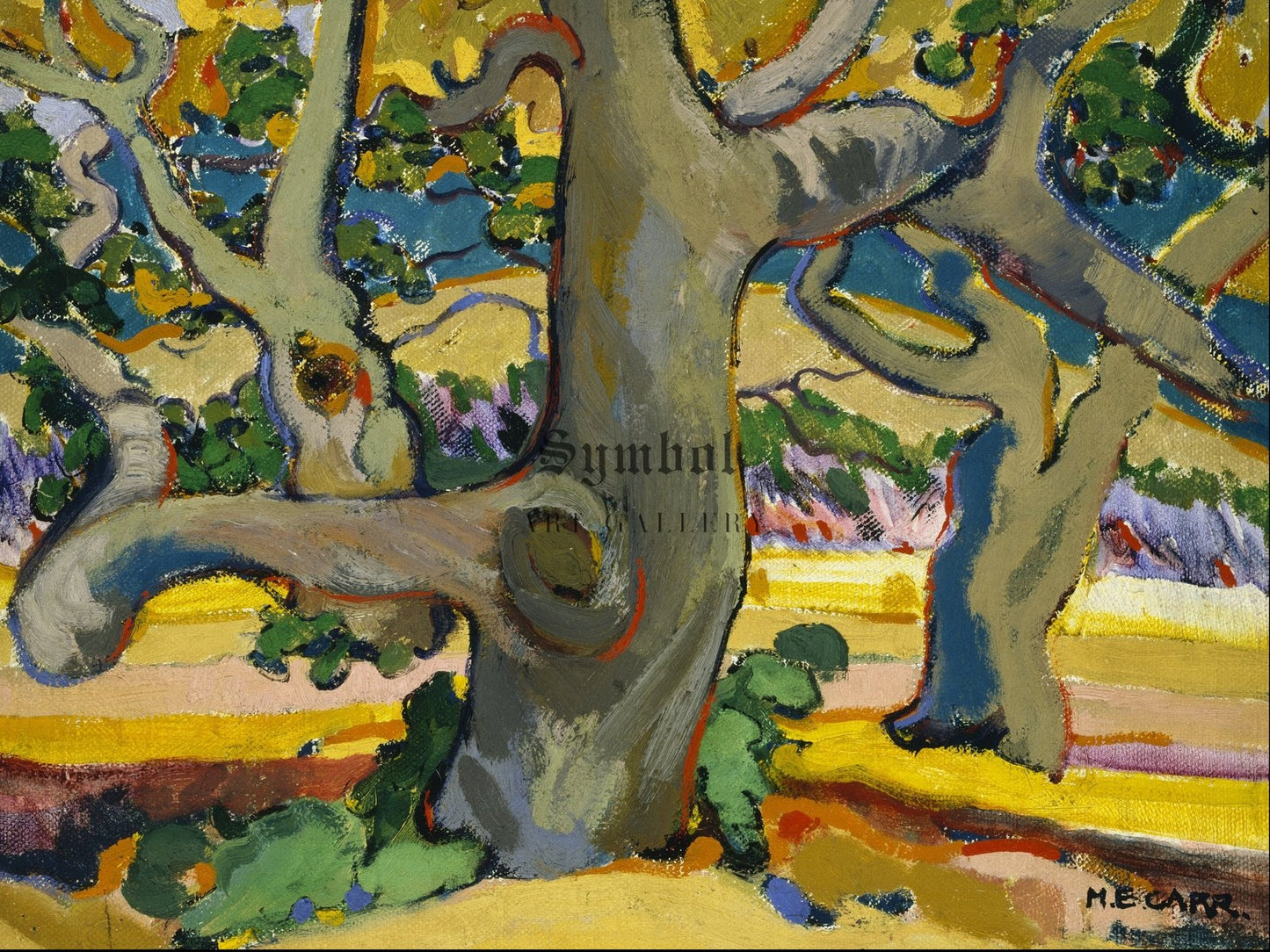 Trees in France by Emily Carr 1911, Wall Art Print, Fine Art Reproduction, Museum Quality Decor, Poster