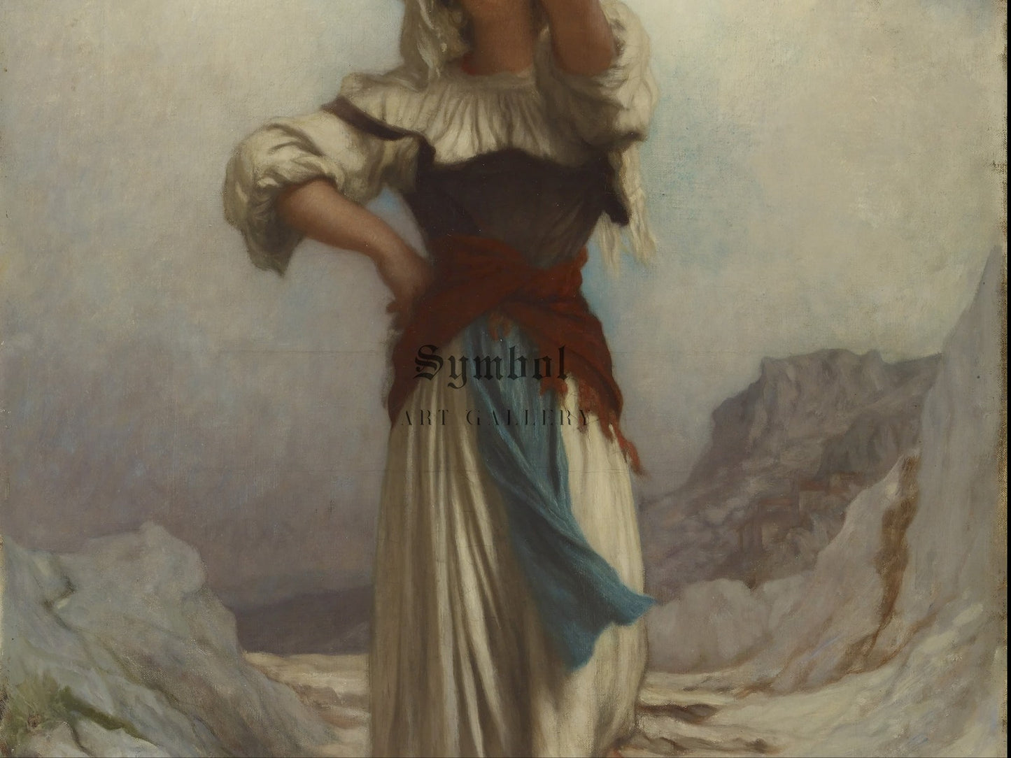 Going to the Well by Ernest Hébert, Wall Art Print, Fine Art Reproduction, Museum Quality Decor, Poster