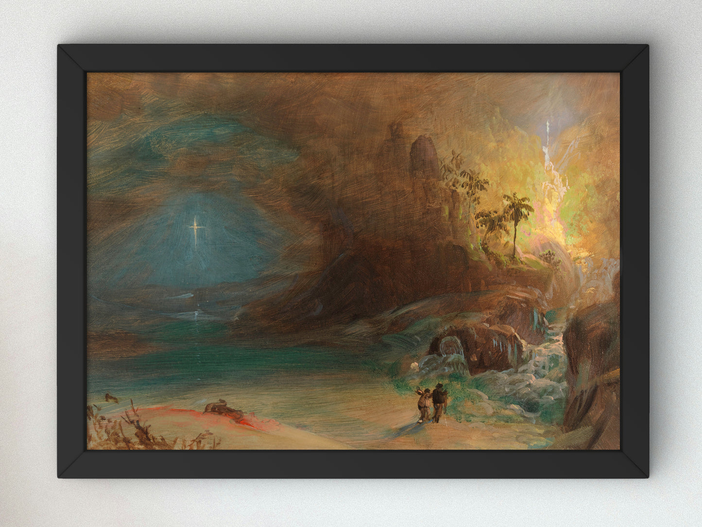 Study for the Apotheosis of Thomas Cole by Frederic Edwin Church 1849, Wall Art Print, Fine Art Reproduction, Museum Quality Decor, Poster