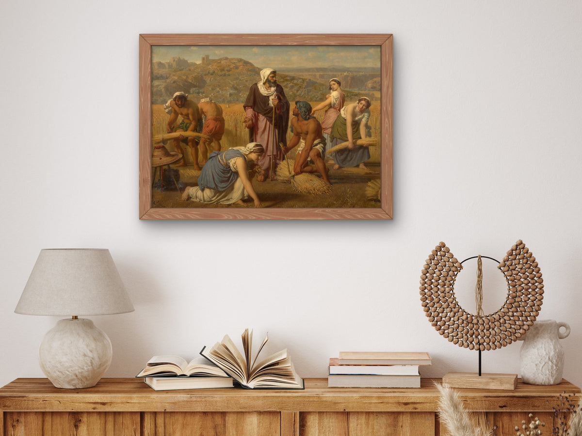 Ruth and Boaz by Charles Gleyre 1853, Wall Art Print, Fine Art Reproduction, Museum Quality Decor, Poster