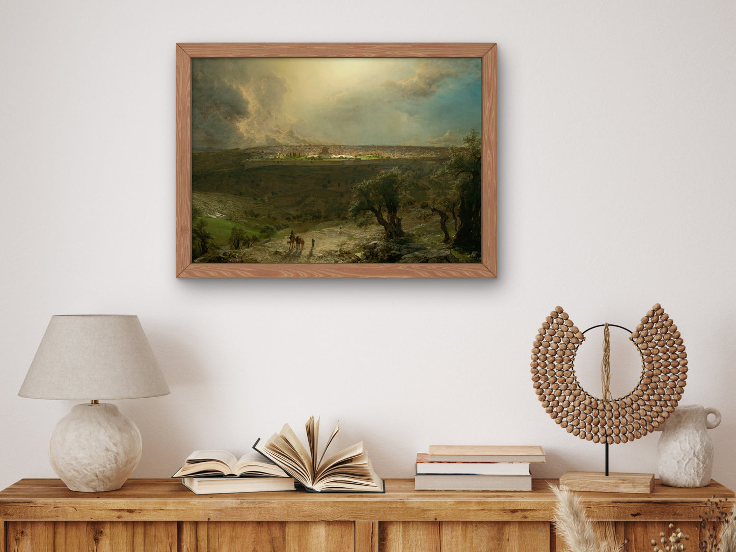 Jerusalem from the Mount of Olives by Frederic Edwin Church 1870, Wall Art Print, Fine Art Reproduction, Museum Quality Decor, Poster
