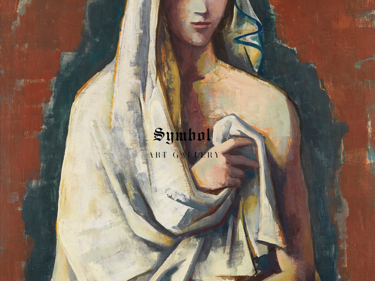 Sibyl by Karl Hofer 1935, Wall Art Print, Fine Art Reproduction, Museum Quality Decor, Poster