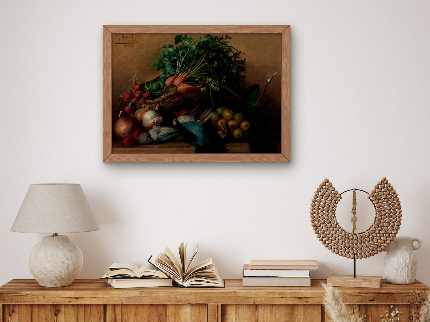 Still Life with Vegetables and Fruit by Estêvão Silva 1888, Wall Art Print, Fine Art Reproduction, Museum Quality Decor, Poster