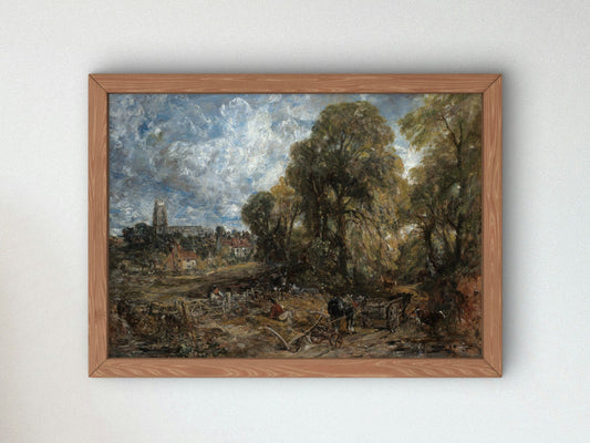 Stoke by Nayland by John Constable 1836, Wall Art Print, Fine Art Reproduction, Museum Quality Decor, Poster