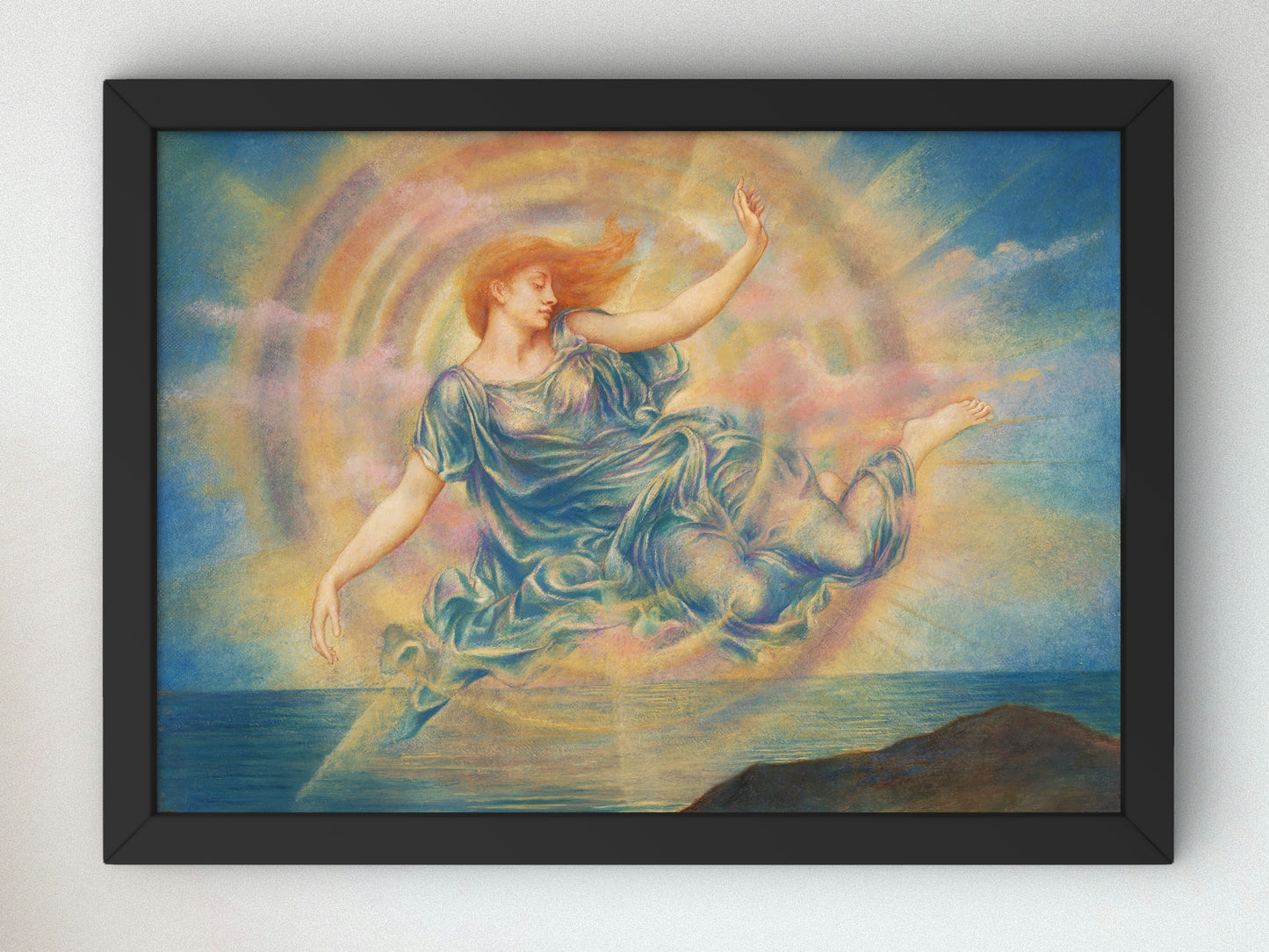 Evening Star over the Sea by Evelyn De Morgan 1910, Wall Art Print, Fine Art Reproduction, Museum Quality Decor, Poster