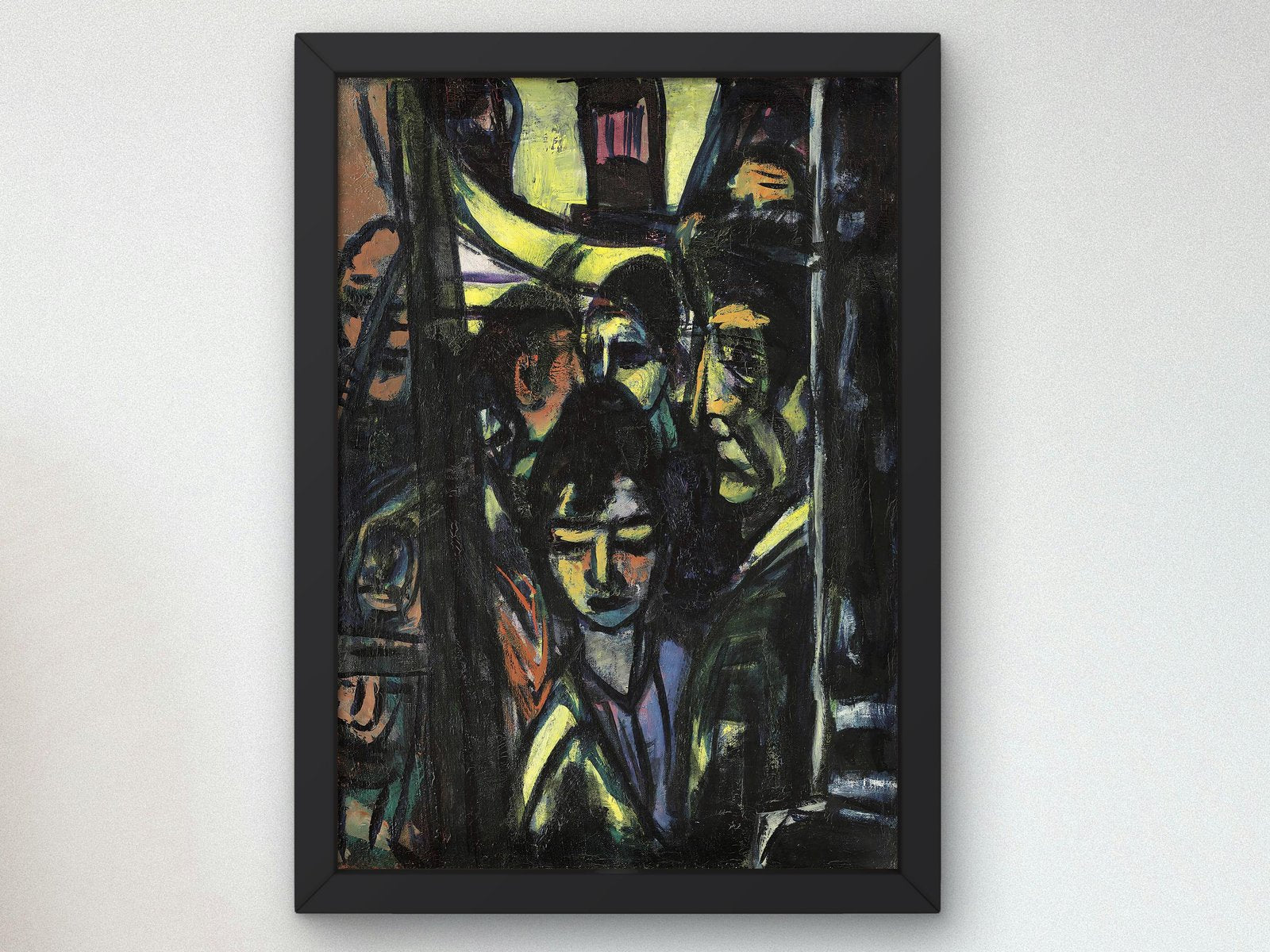 Café Hotel de l'Europe by Max Beckmann, 1947, Expressionism and Fauvism, fine art print