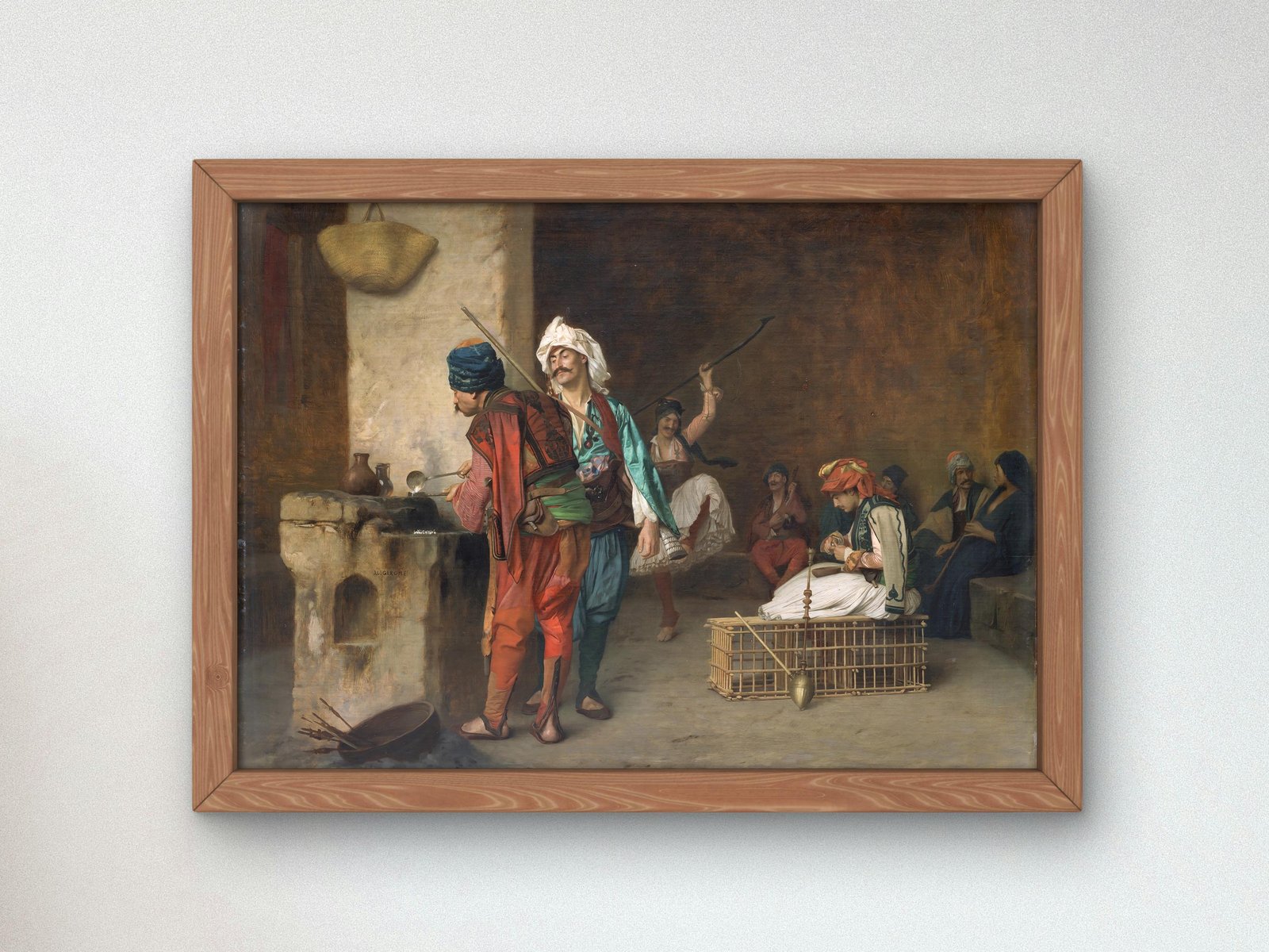 Cairo Cafe House by Jean-Léon Gérôme, 1884, Orientalism and Exoticism, fine art print