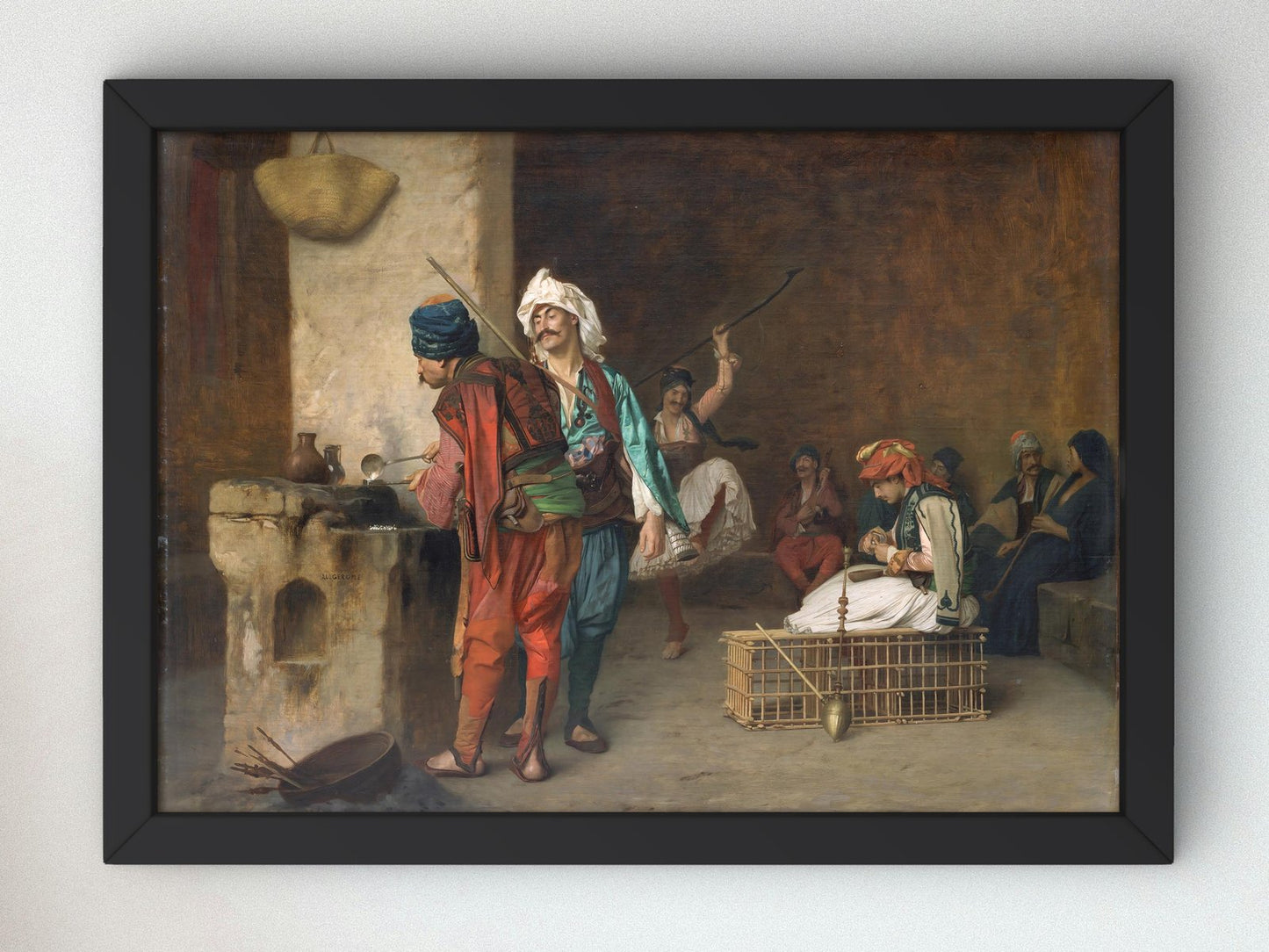 Cairo Cafe House by Jean-Léon Gérôme, 1884, Orientalism and Exoticism, fine art print