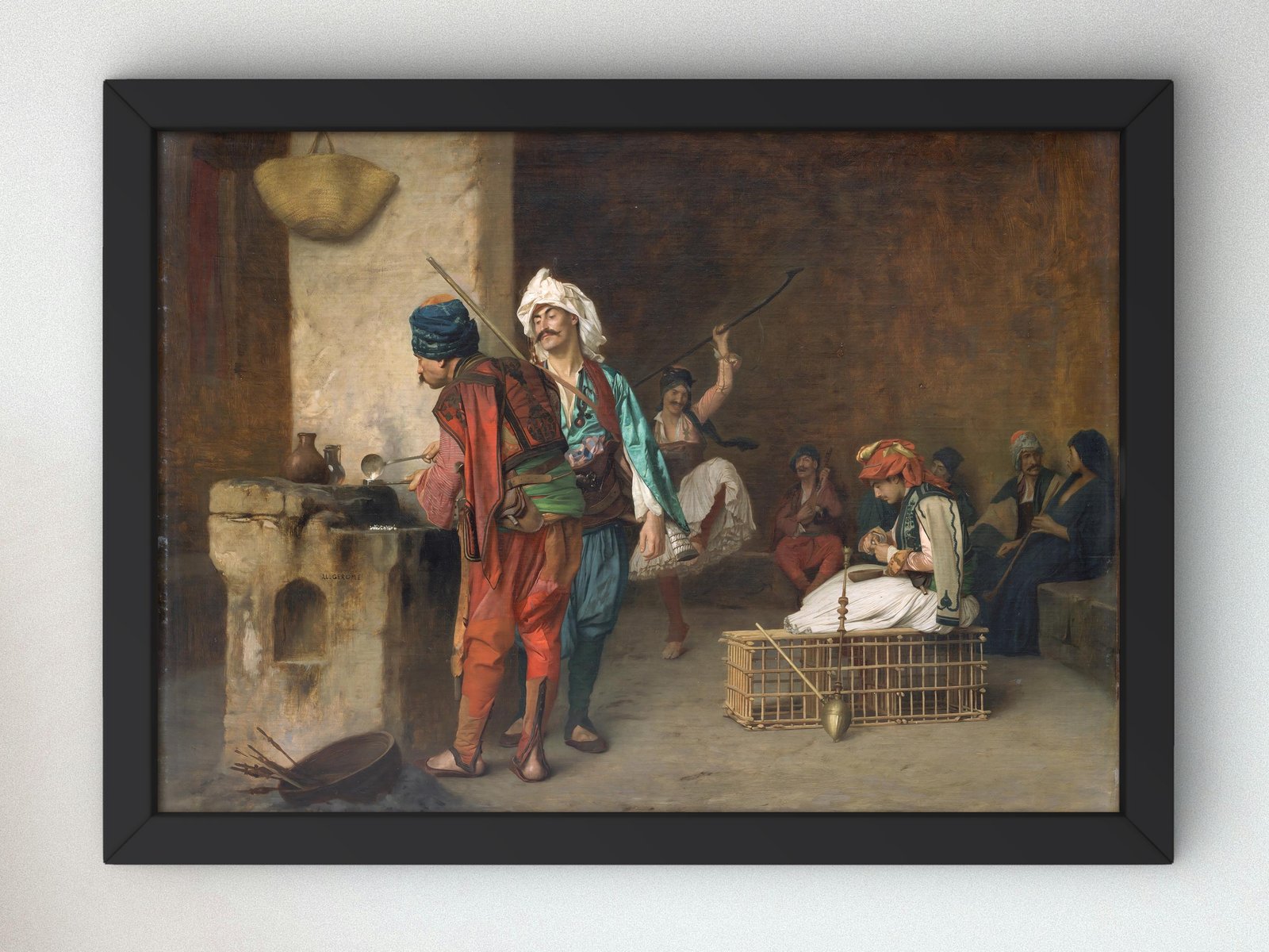 Cairo Cafe House by Jean-Léon Gérôme, 1884, Orientalism and Exoticism, fine art print