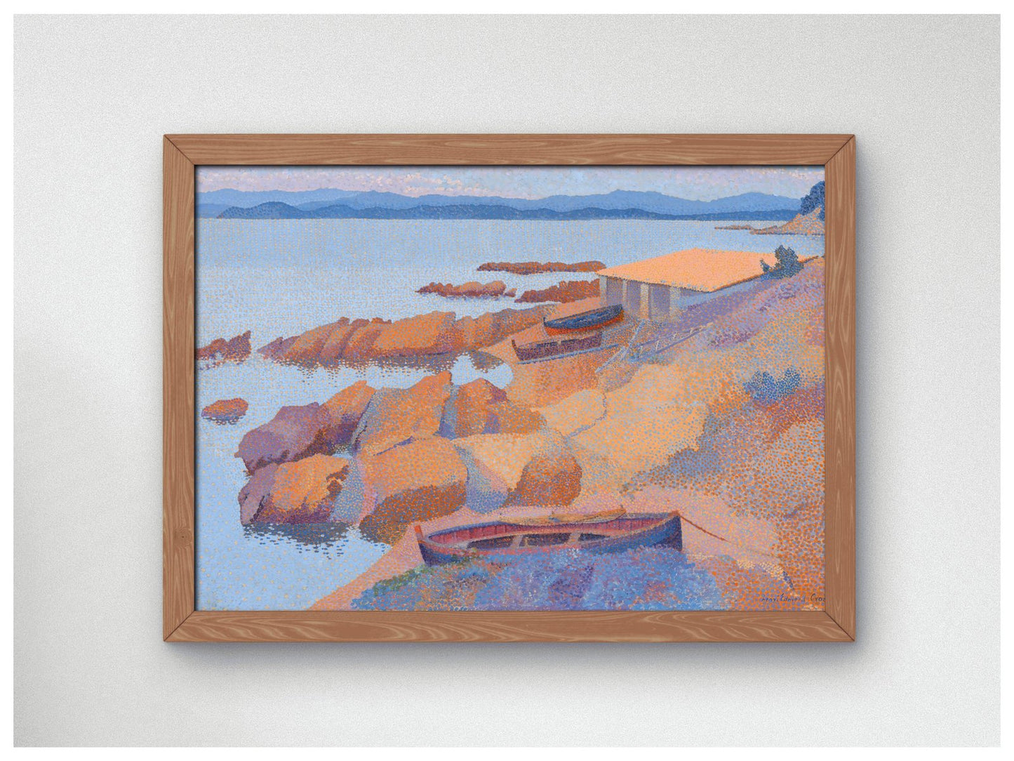 Calanque des Antibois by Henri Edmond Cross, 1892, Post-Impressionism, fine art print