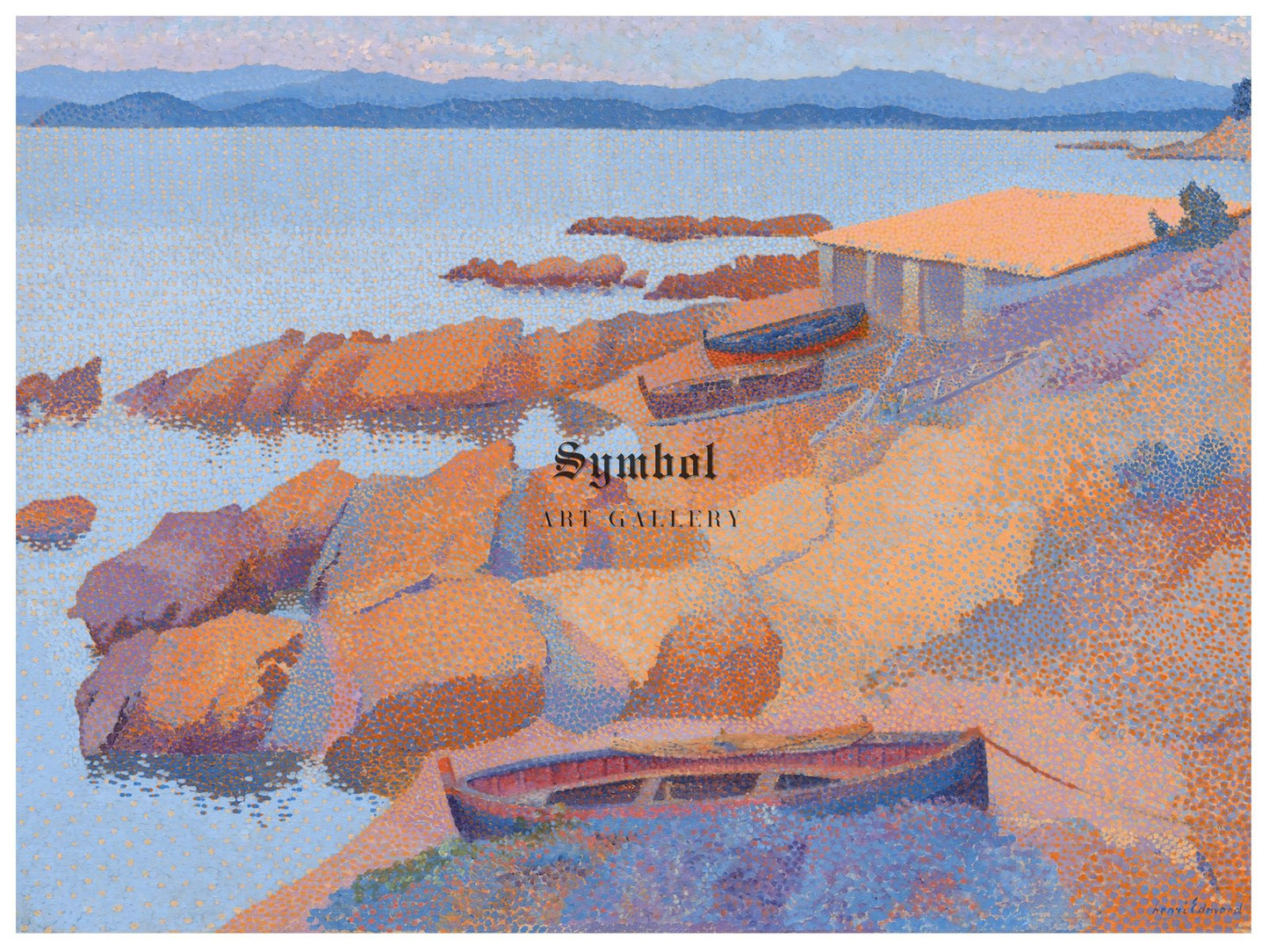 Calanque des Antibois by Henri Edmond Cross, 1892, Post-Impressionism, fine art print