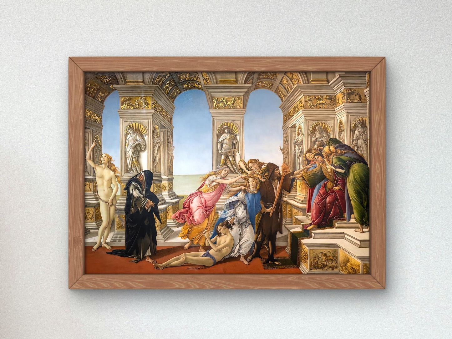 Calumny of Apelles by Sandro Botticelli, 1495, Renaissance, fine art print