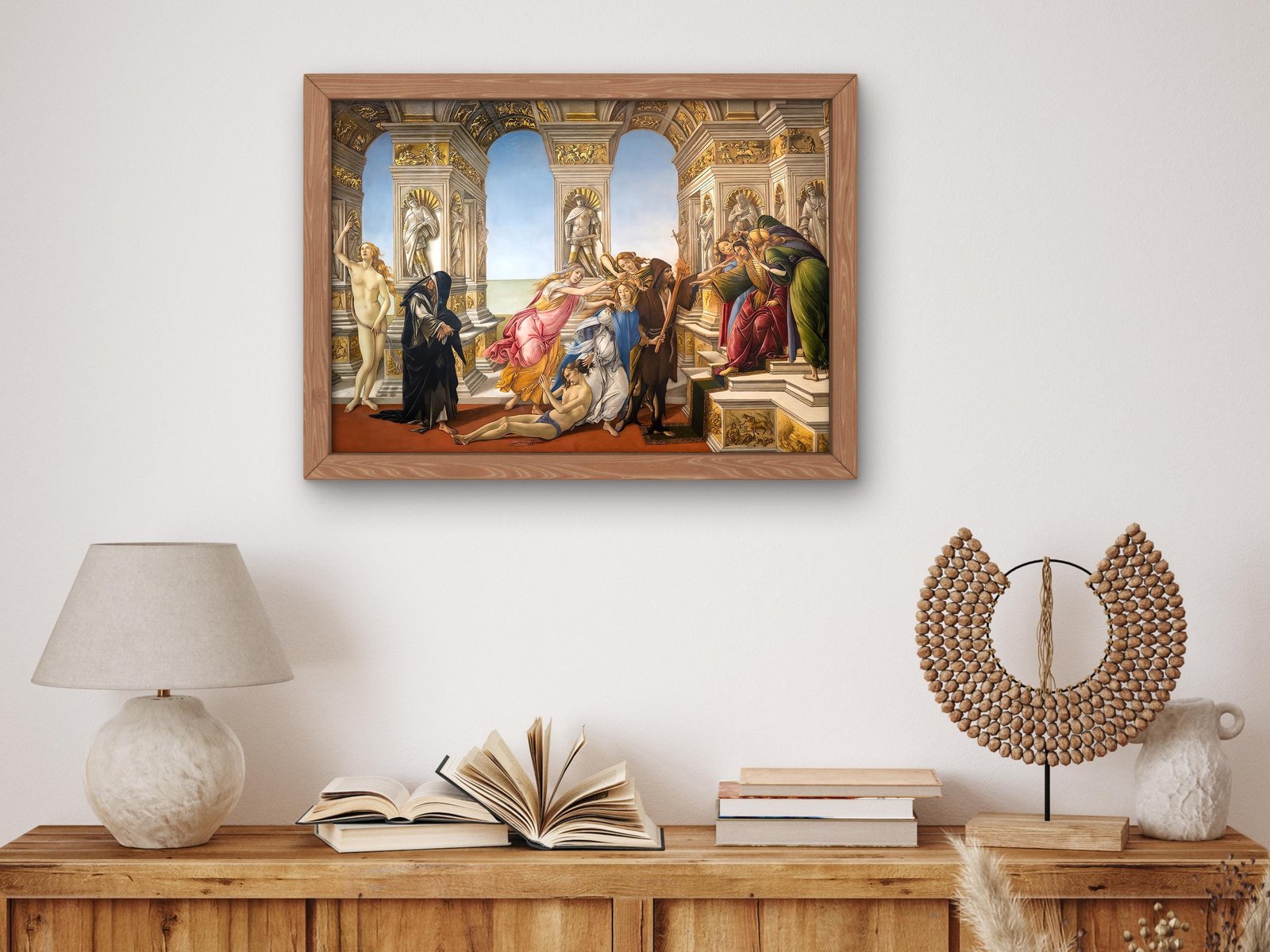 Calumny of Apelles by Sandro Botticelli, 1495, Renaissance, fine art print