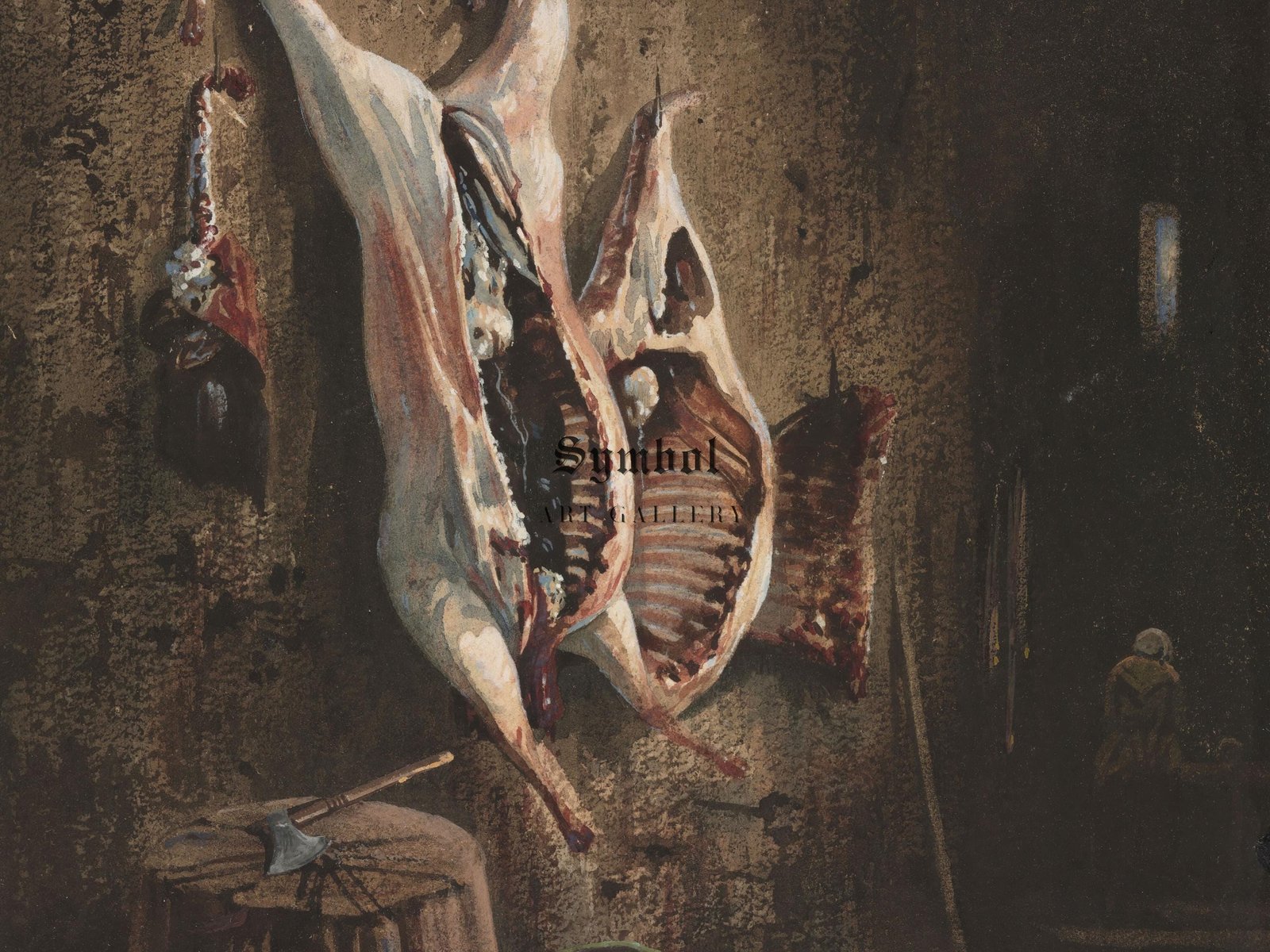 Carcasses by Alexandre Gabriel Decamps, 1840, Orientalism and Exoticism, fine art print