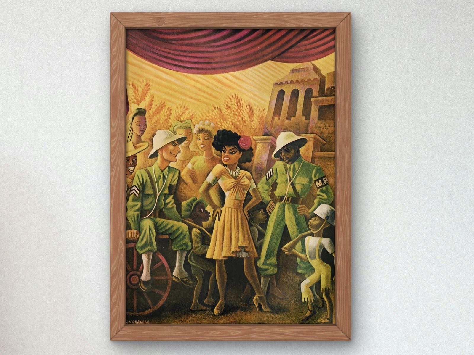 Carmen Jones by Miguel Covarrubias, 1944, Art Deco and American Modernism, fine art print