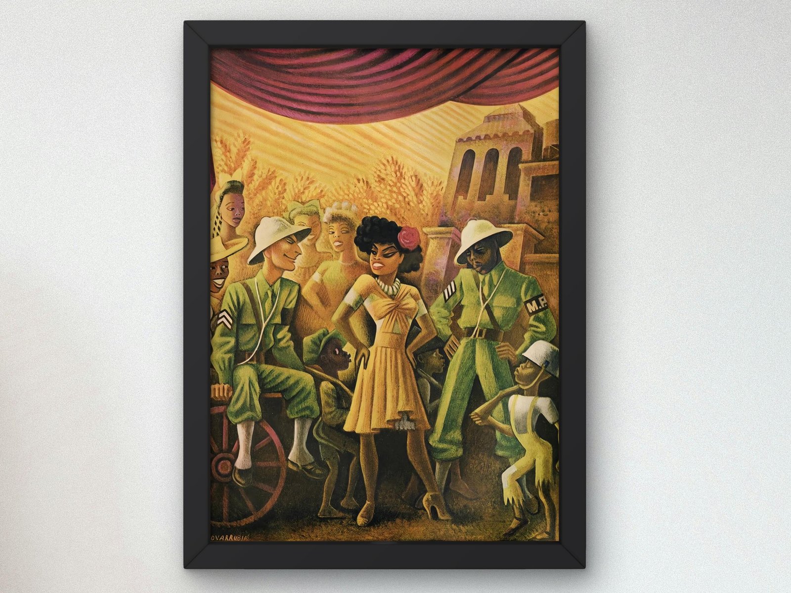 Carmen Jones by Miguel Covarrubias, 1944, Art Deco and American Modernism, fine art print