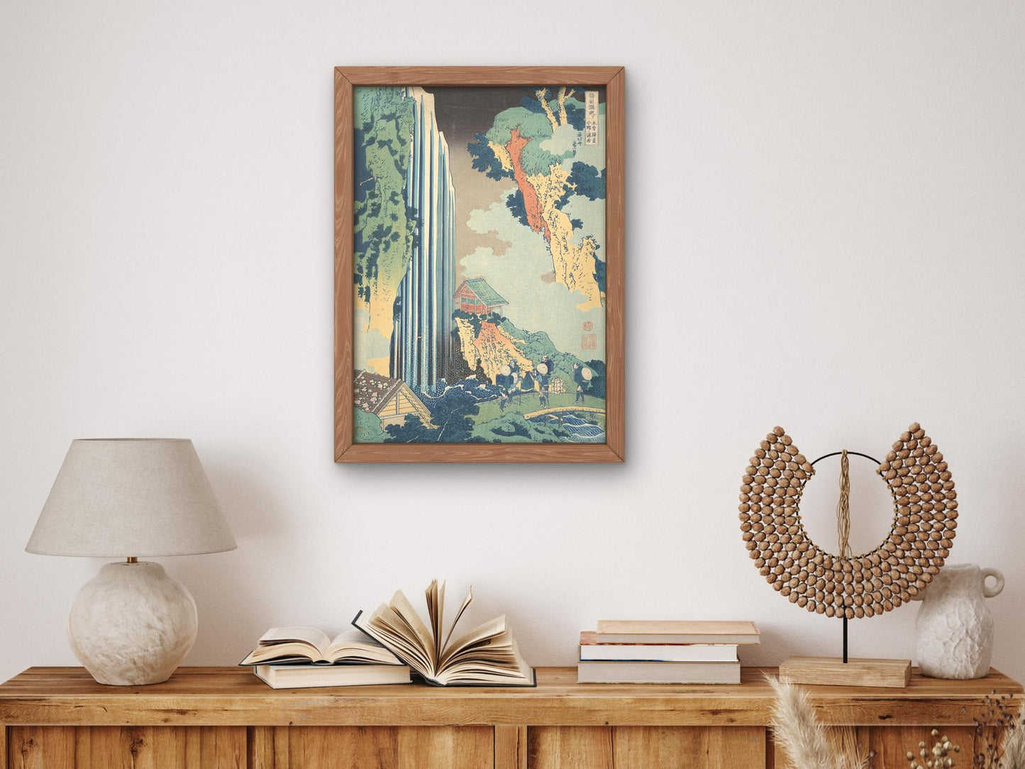 Cascade d'Ono by Katsushika Hokusai, 1832, Japanese Woodblock Prints, fine art print