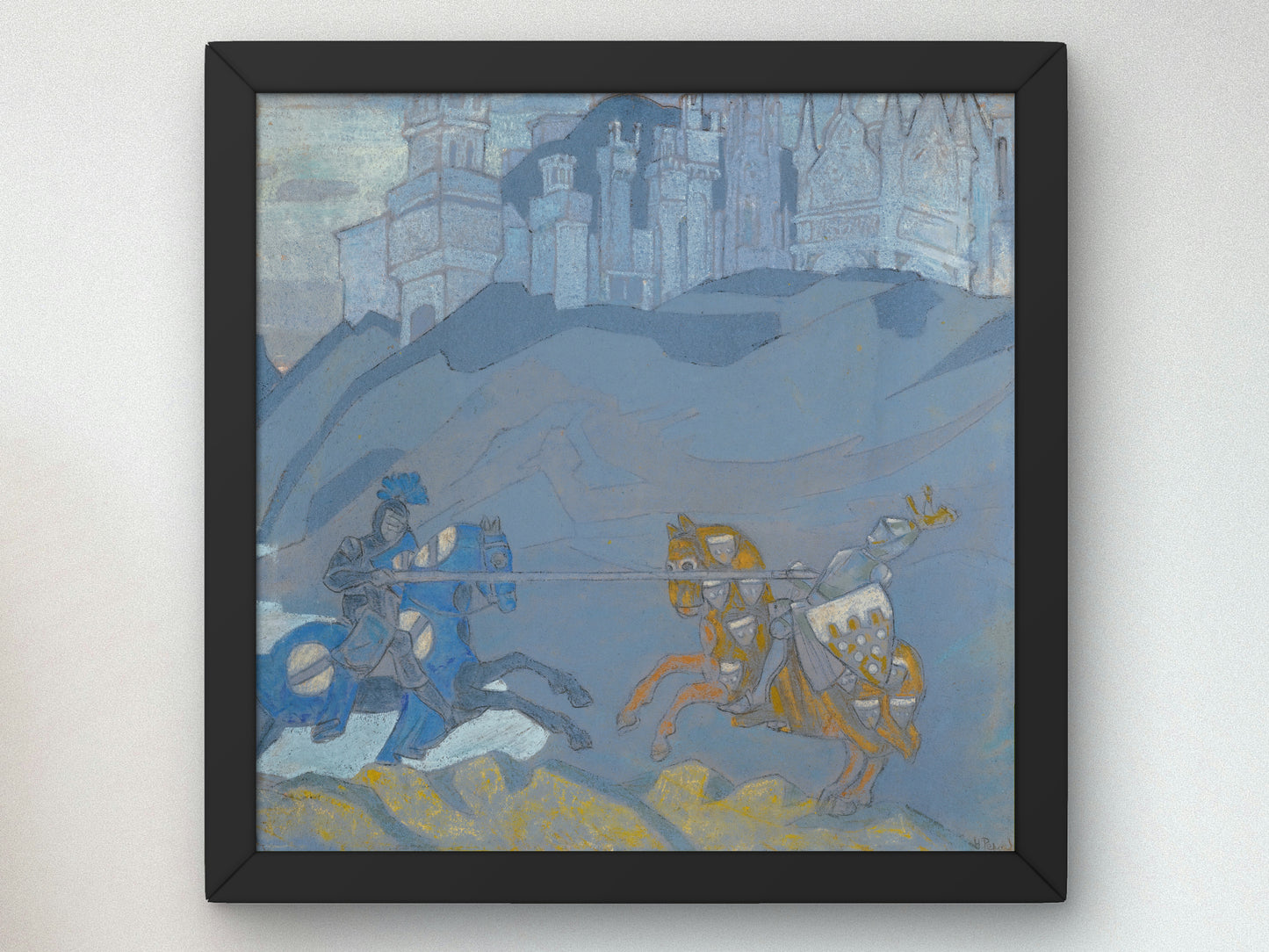 The Duel by Nicholas Roerich, Wall Art Print, Fine Art Reproduction, Museum Quality Decor, Poster
