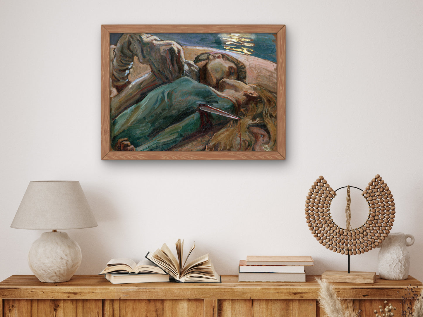 The Lovers by Akseli Gallen Kallela 1895, Wall Art Print, Fine Art Reproduction, Museum Quality Decor, Poster