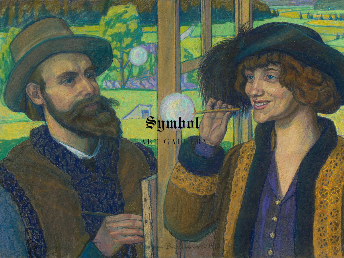 Soap Bubbles by Jan Rembowski 1918, Wall Art Print, Fine Art Reproduction, Museum Quality Decor, Poster