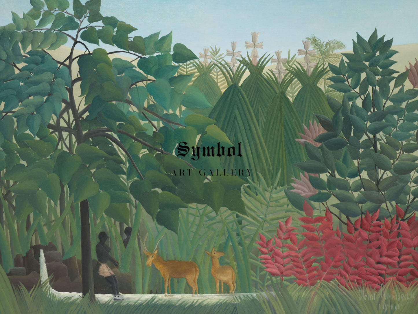 The Waterfall by Henri Rousseau, Wall Art Print, Fine Art Reproduction, Museum Quality Decor, Poster