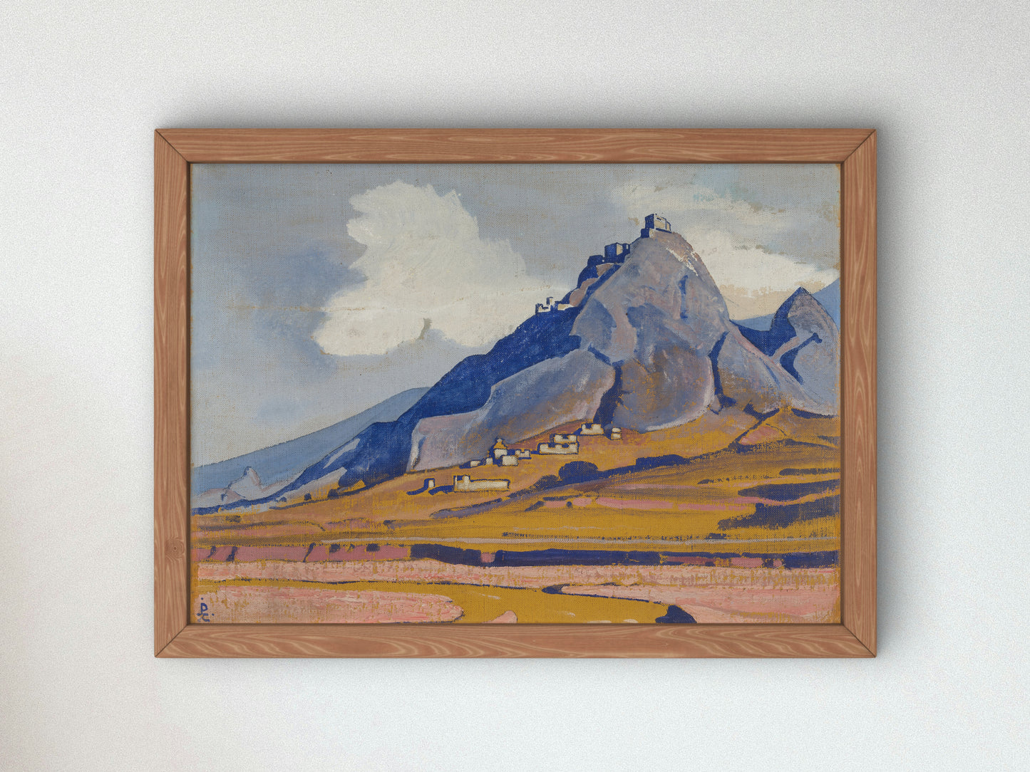 Mulbekh by Nicholas Roerich 1925, Wall Art Print, Fine Art Reproduction, Museum Quality Decor, Poster