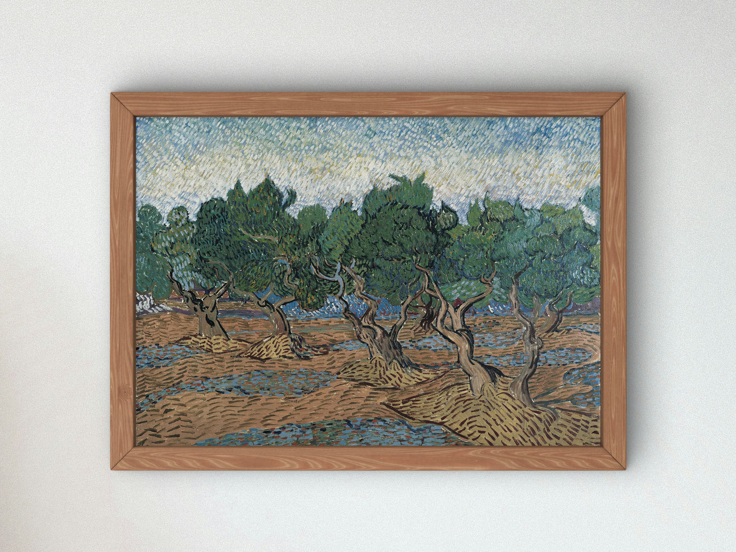 Olive Grove by Vincent van Gogh 1889, Wall Art Print, Fine Art Reproduction, Museum Quality Decor, Poster