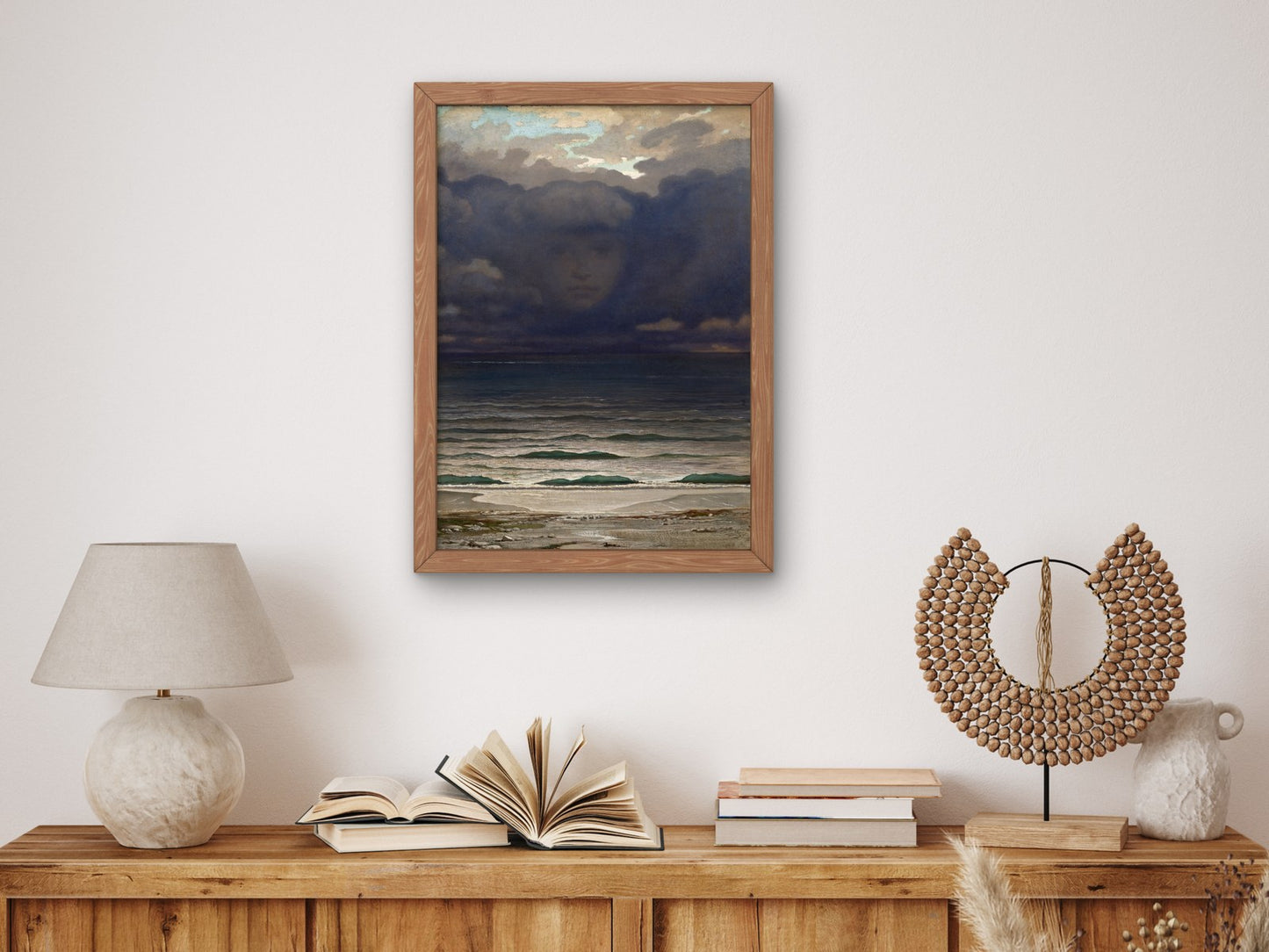 Memory by Elihu Vedder 1870, Wall Art Print, Fine Art Reproduction, Museum Quality Decor, Poster