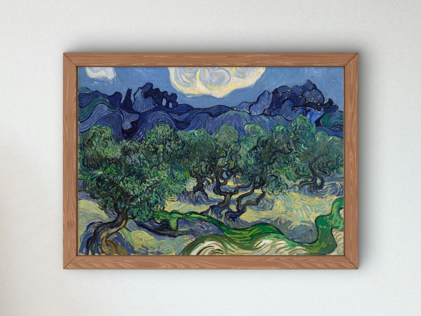 The Olive Trees by Vincent van Gogh 1889, Wall Art Print, Fine Art Reproduction, Museum Quality Decor, Poster