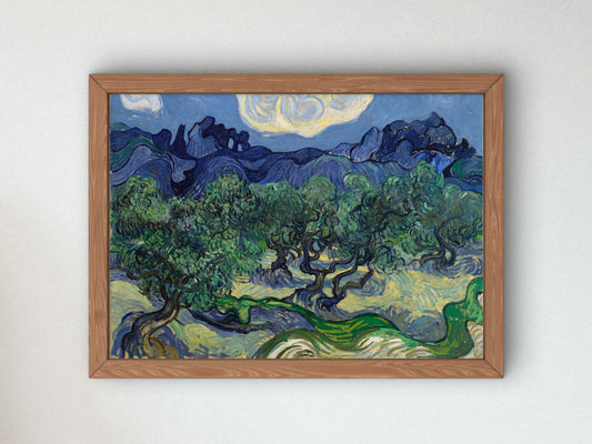 The Olive Trees by Vincent van Gogh 1889, Wall Art Print, Fine Art Reproduction, Museum Quality Decor, Poster