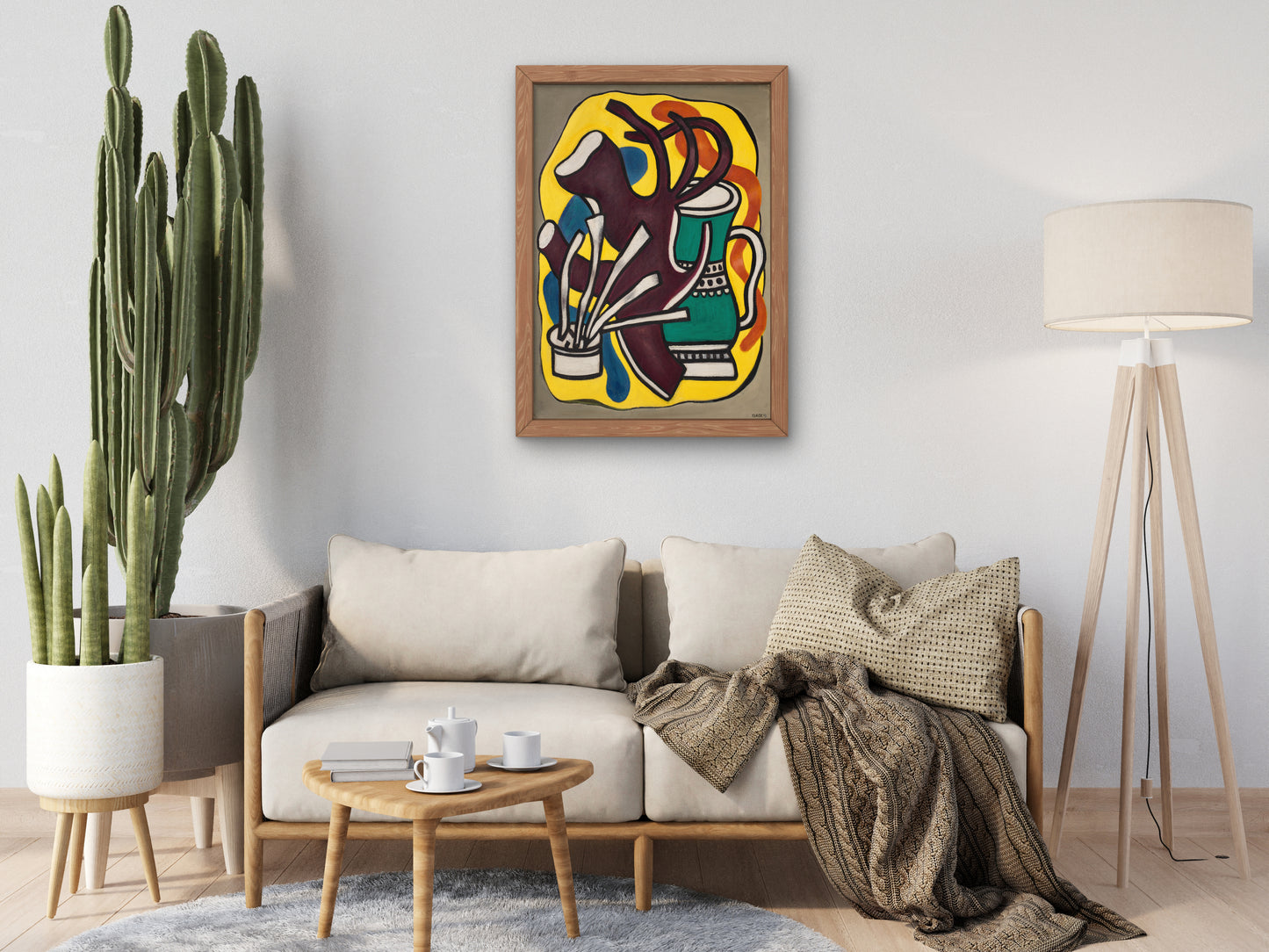 The Green Vase by Fernand Léger 1947, Wall Art Print, Fine Art Reproduction, Museum Quality Decor, Poster