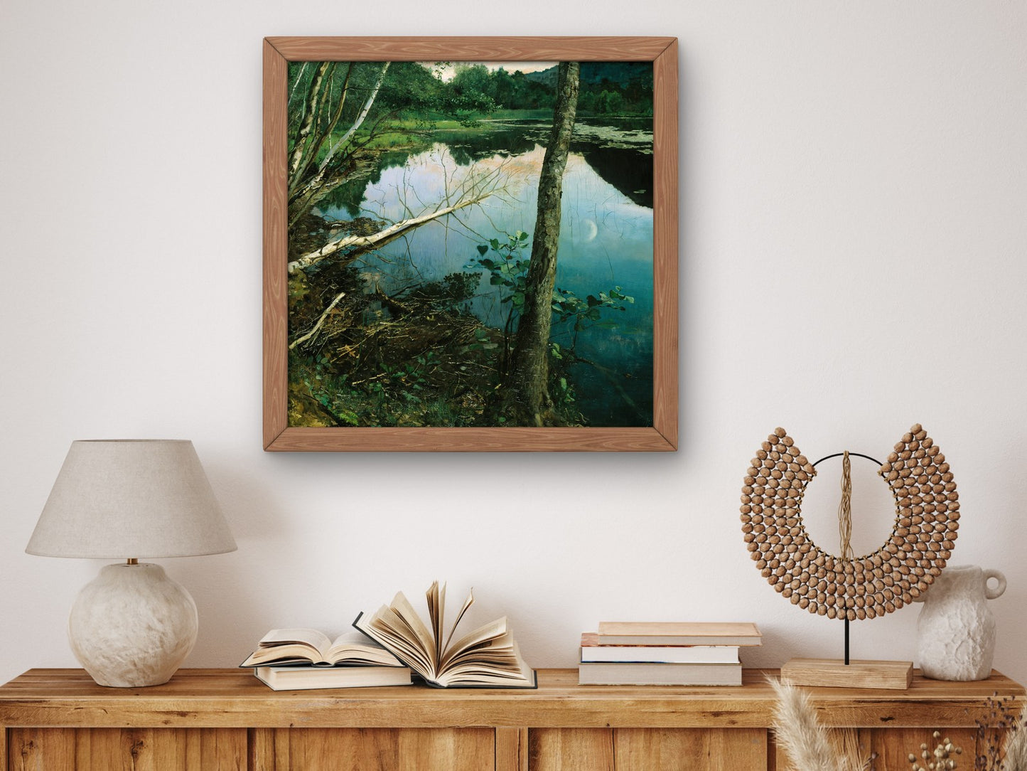 Summer Night by Eilif Peterssen 1886, Wall Art Print, Fine Art Reproduction, Museum Quality Decor, Poster