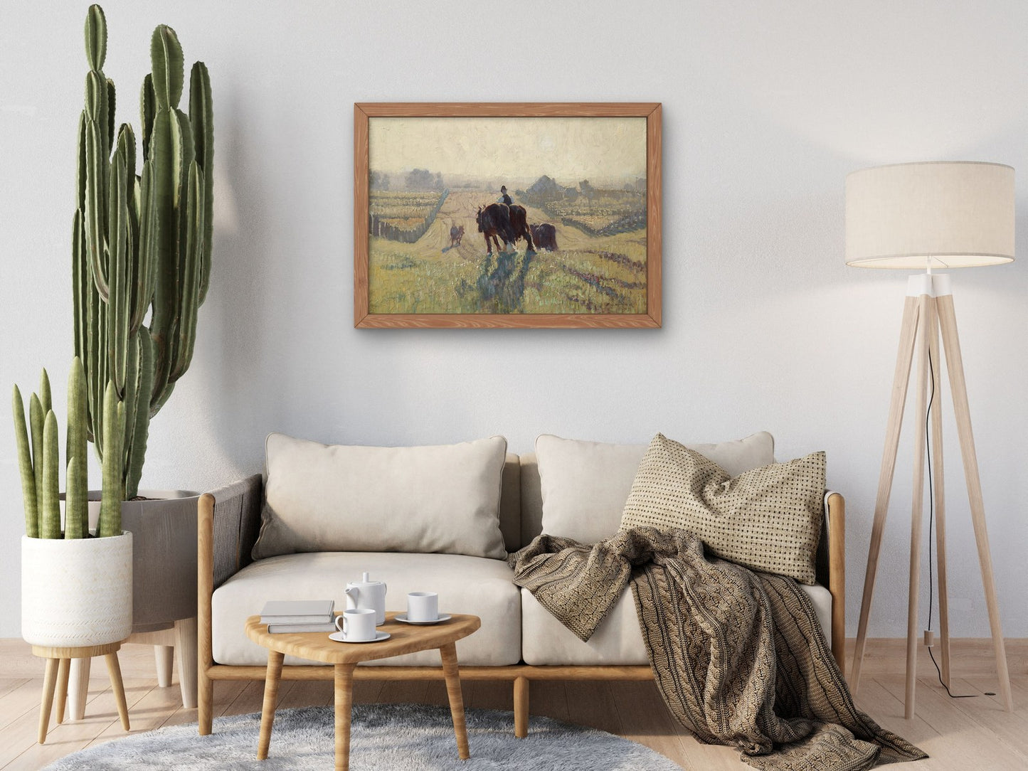 Frosty Sunrise by Elioth Gruner 1917, Wall Art Print, Fine Art Reproduction, Museum Quality Decor, Poster