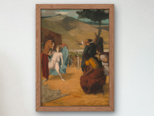 Alexander and Bucephalus by Edgar Degas 1862, Wall Art Print, Fine Art Reproduction, Museum Quality Decor, Poster
