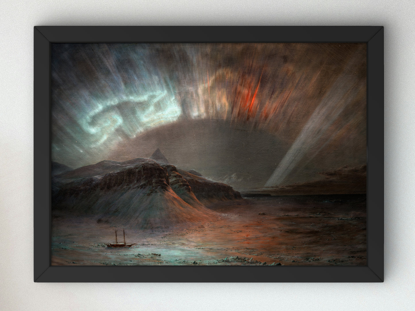 Aurora Borealis by Frederic Edwin Church 1865, Wall Art Print, Fine Art Reproduction, Museum Quality Decor, Poster