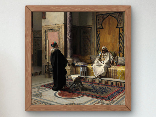 Learned Advice by Ludwig Deutsch 1895, Wall Art Print, Fine Art Reproduction, Museum Quality Decor, Poster