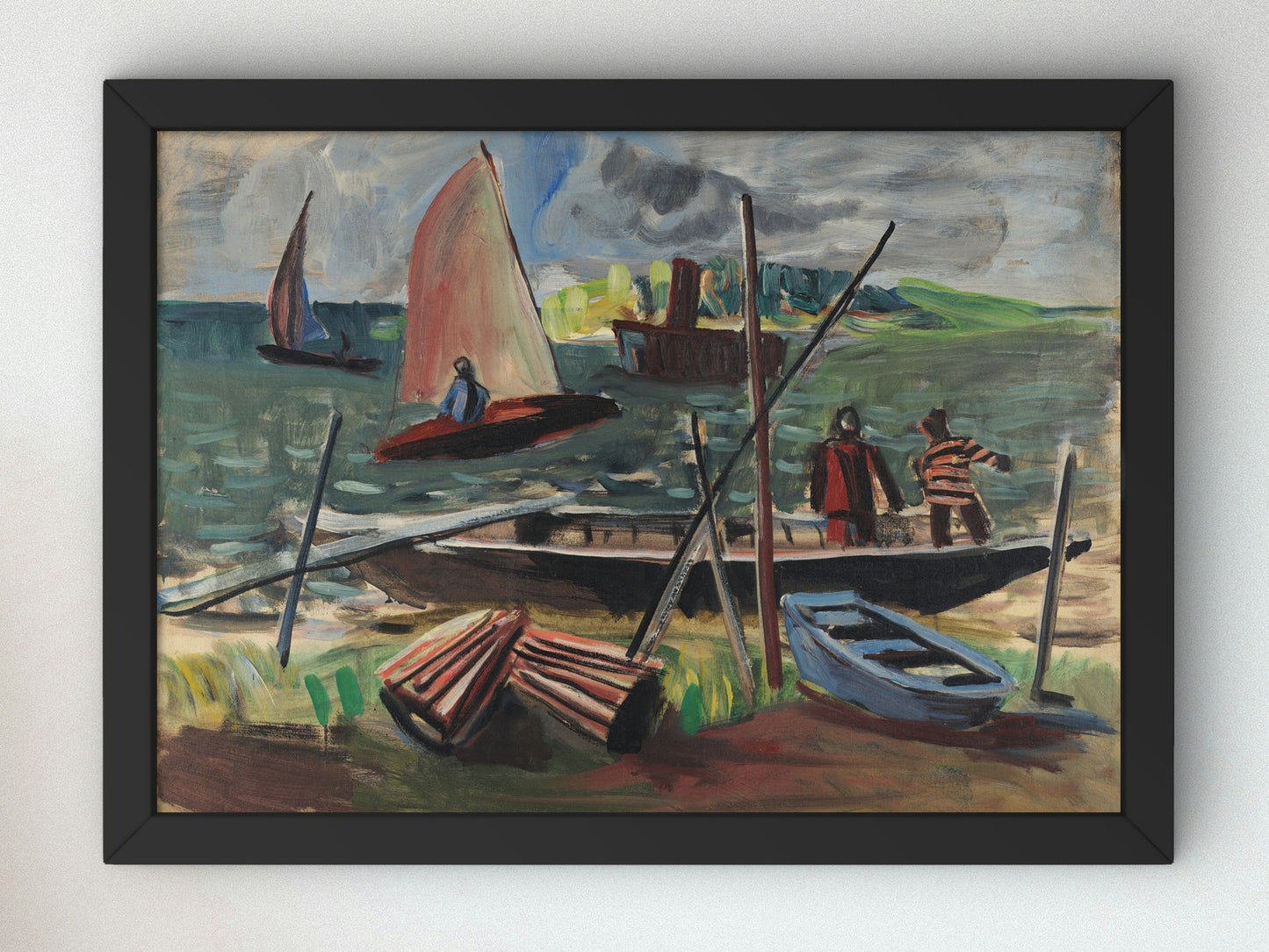 Marinha by Ernesto de Fiore 1940, Wall Art Print, Fine Art Reproduction, Museum Quality Decor, Poster