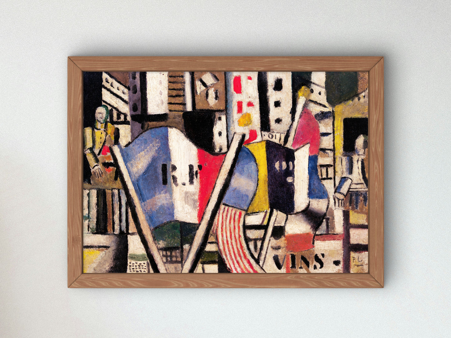 July 14, 1918 in Vernon by Fernand Léger 1918, Wall Art Print, Fine Art Reproduction, Museum Quality Decor, Poster