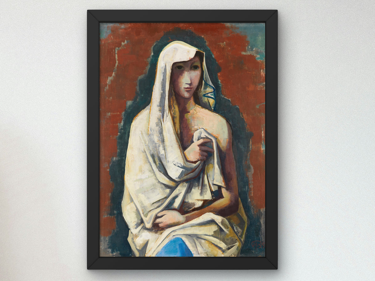 Sibyl by Karl Hofer 1935, Wall Art Print, Fine Art Reproduction, Museum Quality Decor, Poster