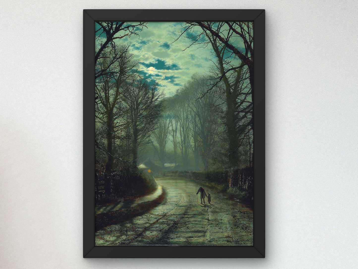 Nearing Home by John Atkinson Grimshaw 1872, Wall Art Print, Fine Art Reproduction, Museum Quality Decor, Poster