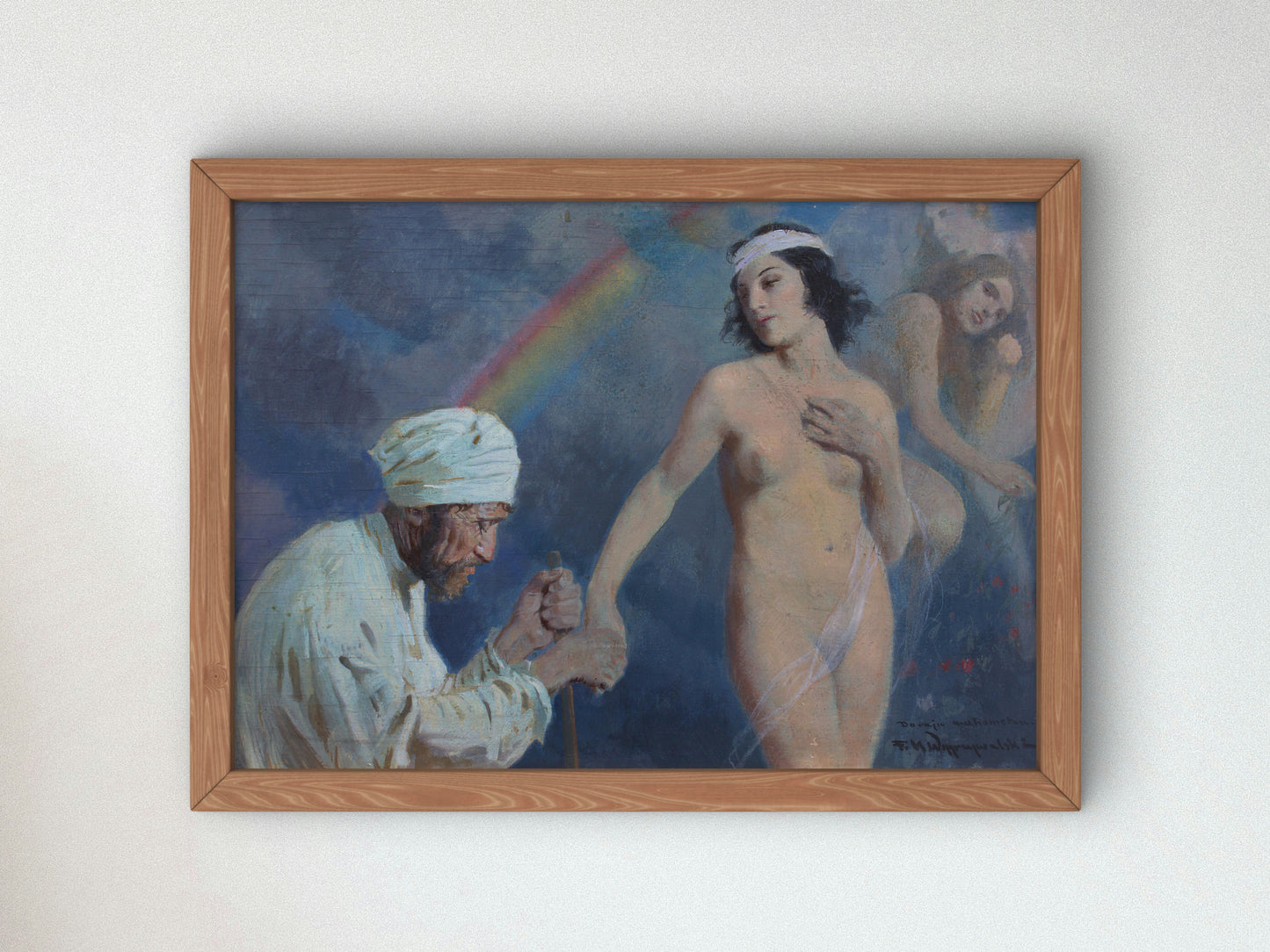 To the Paradise of the Muslims by Feliks Michał Wygrzywalski, Wall Art Print, Fine Art Reproduction, Museum Quality Decor, Poster