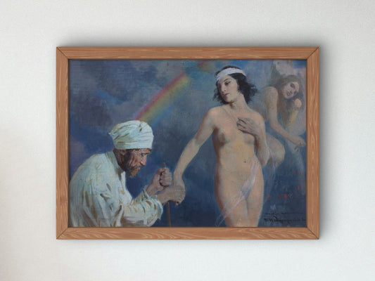 To the Paradise of the Muslims by Feliks Wygrzywalski, Wall Art Print, Fine Art Reproduction, Museum Quality Decor, Poster
