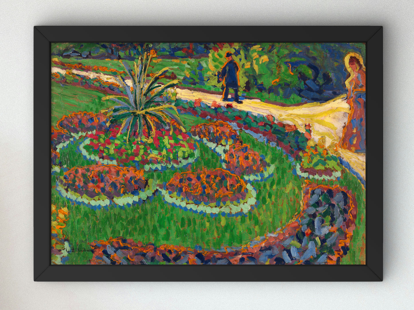 In the Park by Ernst Ludwig Kirchner 1906, Wall Art Print, Fine Art Reproduction, Museum Quality Decor, Poster