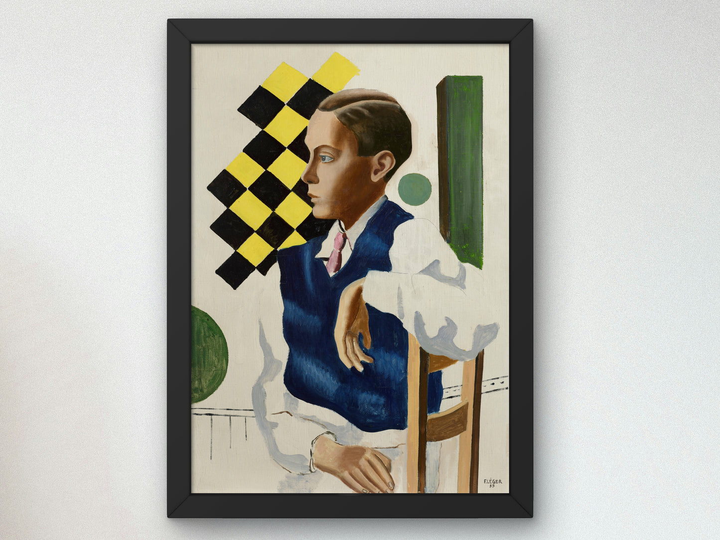 Portrait of Bignou's Son by Fernand Léger 1933, Wall Art Print, Fine Art Reproduction, Museum Quality Decor, Poster