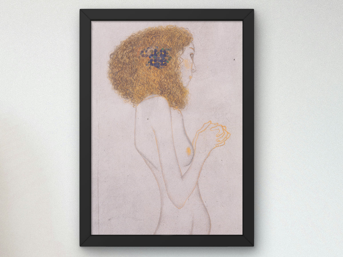 The Sufferings of Weak Humanity by Gustav Klimt 1902, Wall Art Print, Fine Art Reproduction, Museum Quality Decor, Poster