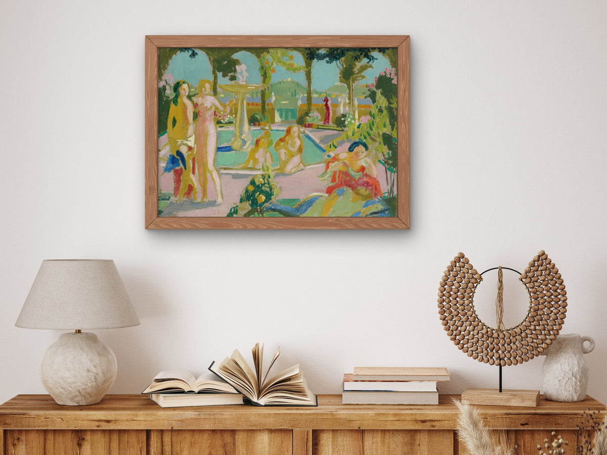 Les Jardins d'Armide by Maurice Denis 1908, Wall Art Print, Fine Art Reproduction, Museum Quality Decor, Poster