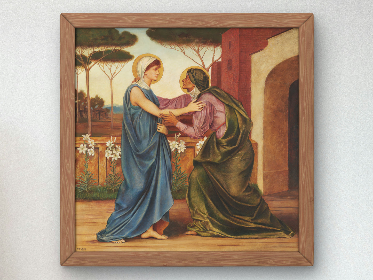 The Salutation by Evelyn De Morgan 1883, Wall Art Print, Fine Art Reproduction, Museum Quality Decor, Poster