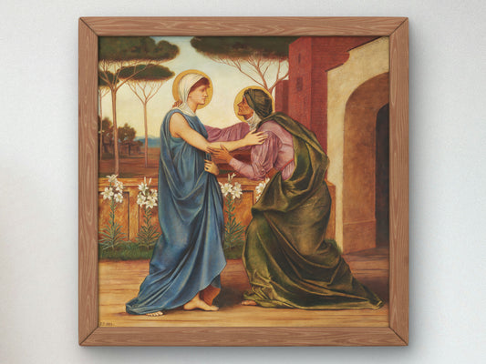 The Salutation by Evelyn De Morgan 1883, Wall Art Print, Fine Art Reproduction, Museum Quality Decor, Poster