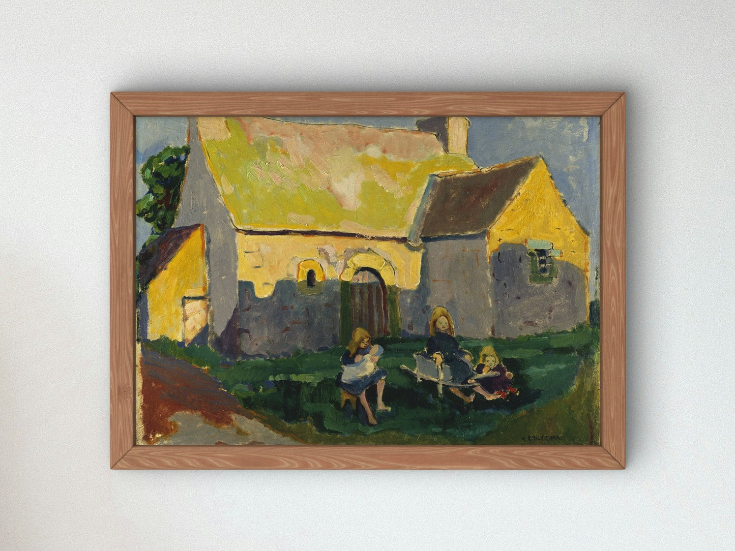 Brittany France by Emily Carr 1911, Wall Art Print, Fine Art Reproduction, Museum Quality Decor, Poster